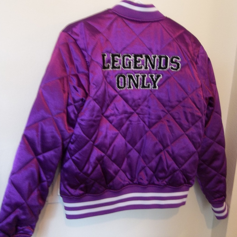 Azalea Wang Jacket Only Legends sz Medium Purple Bomber